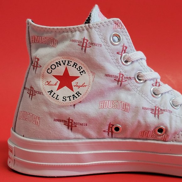 Converse CTAS 70 Hi Houston Rockets 161162C Size 10 NWB - Picture 9 of 11